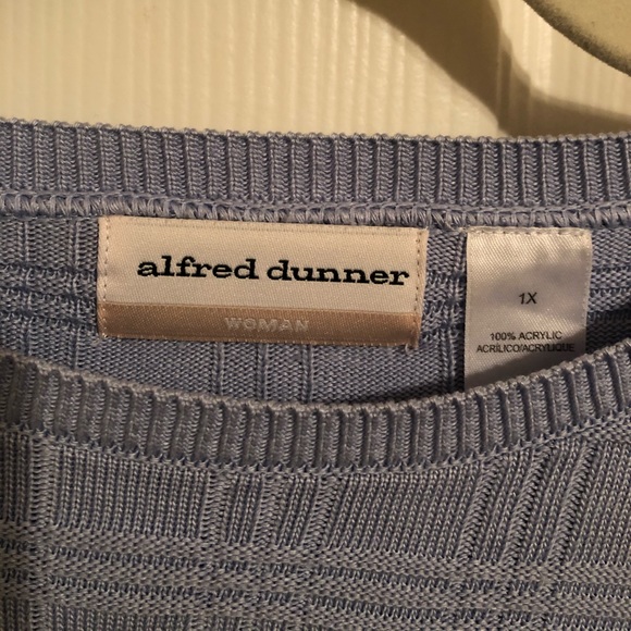 Alfred Dunner Woman Waffle Knit Sweater 1X - Picture 3 of 4